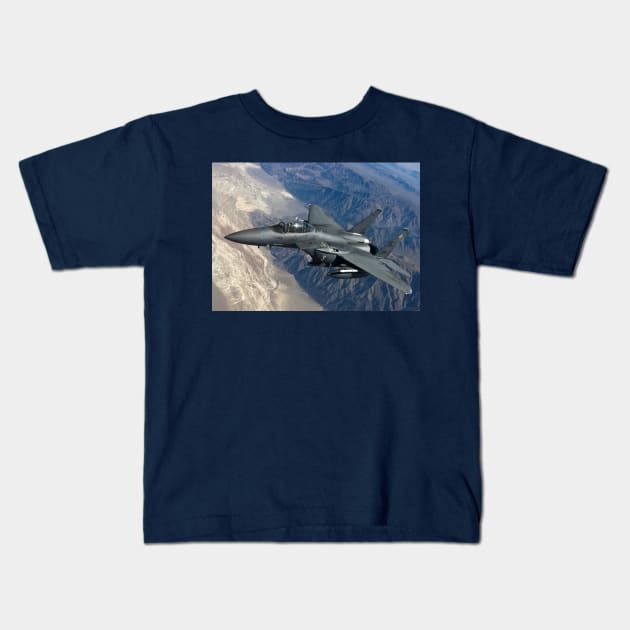 F15 Eagle Kids T-Shirt by Aircraft.Lover